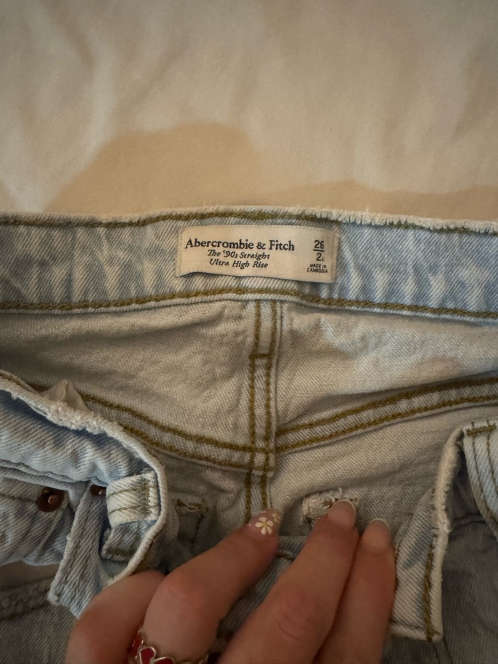 Abercrombie & Fitch Light Wash Ultra High Rise Jeans